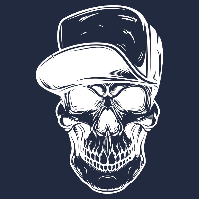 Graffiti Skull with Baseball Cap