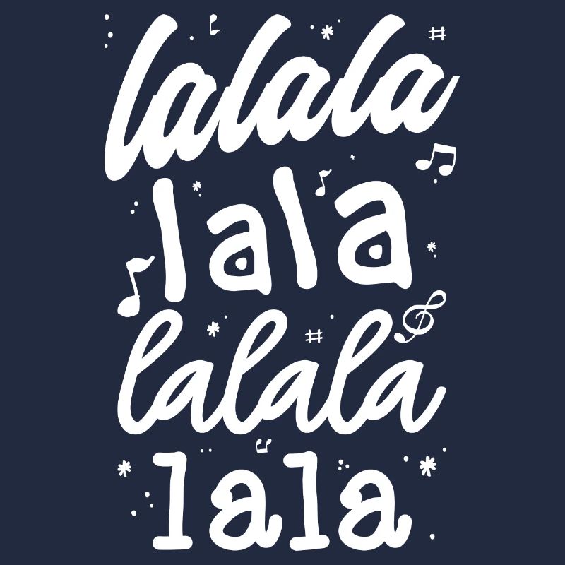 LaLa La Pattern Musical Script T-Shirt