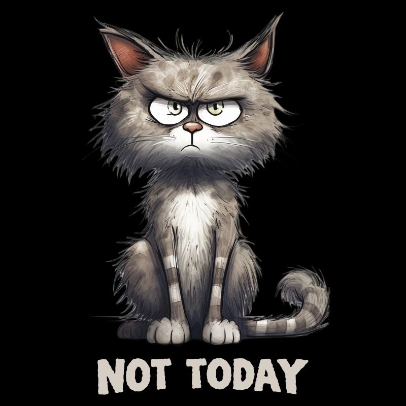 Angry Cat Cat Not Today