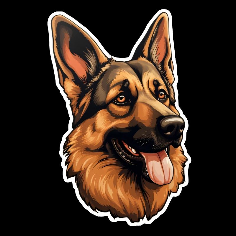 German Shepherd's Head German