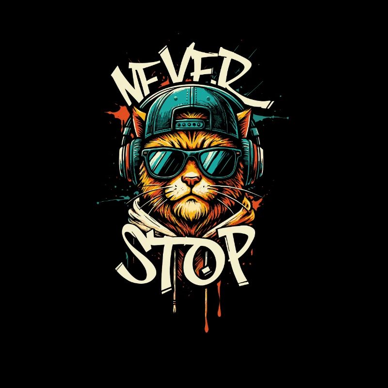 Hip-hop Chat Head Graffiti