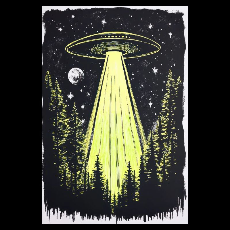 UFO in den Mitternachtskiefern