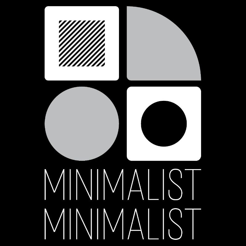 Minimalist geometry greys on white