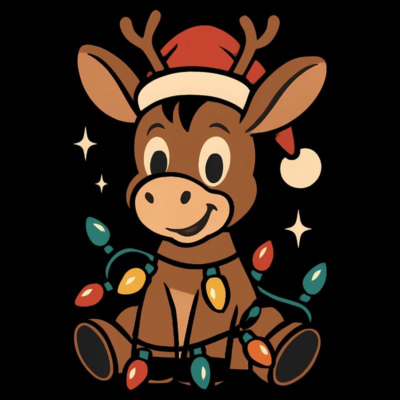 Costume de Noël d’Elfe Âne Âne