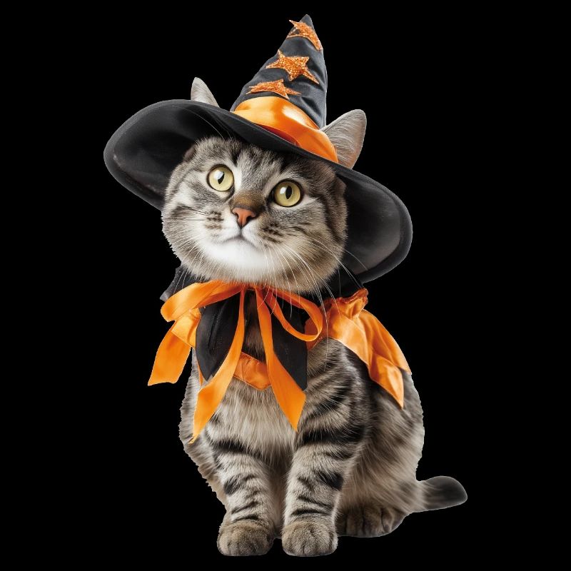 Déguisement de sorcier sorcier chat Halloween