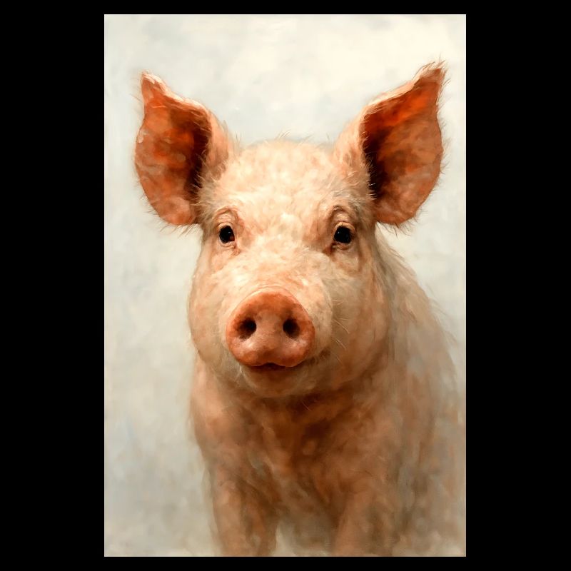 Charme Cochon à l’Aquarelle