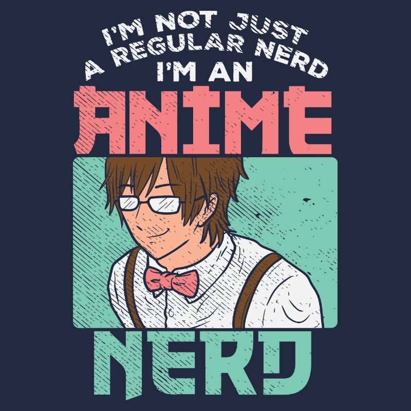 Graphique de citation drôle de nerd d’anime pas de nerd ordinaire