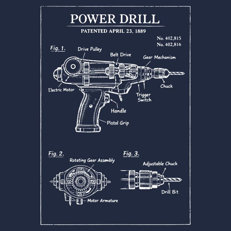 Power Drill Patent Blueprint