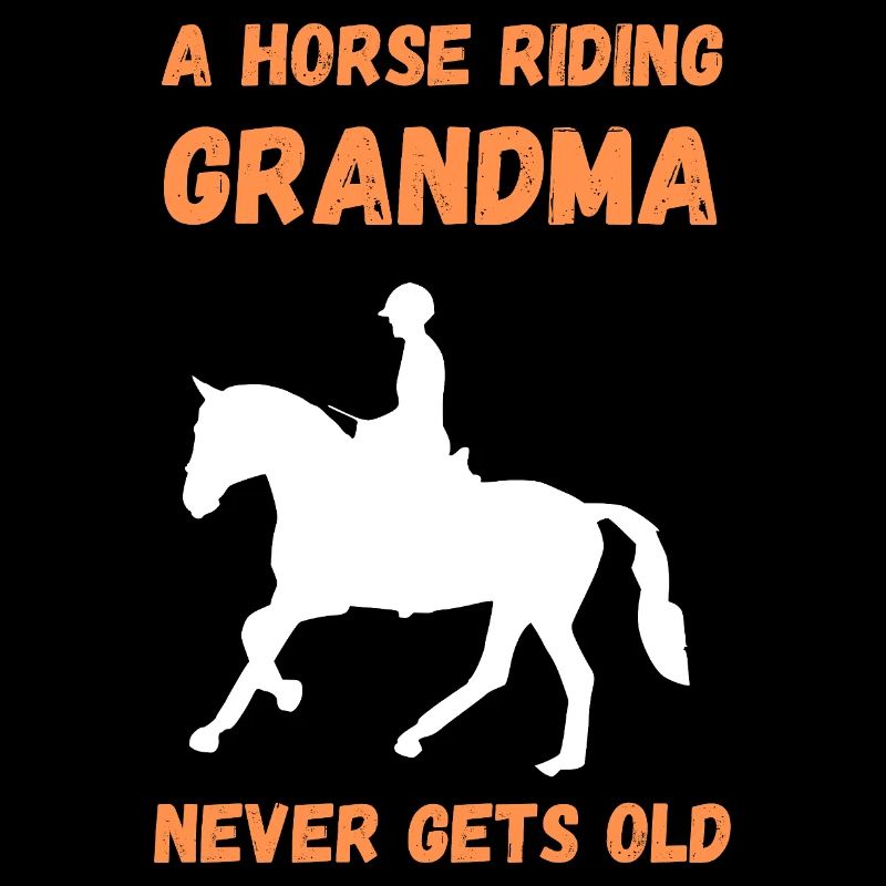 Eine reitende Großmutter