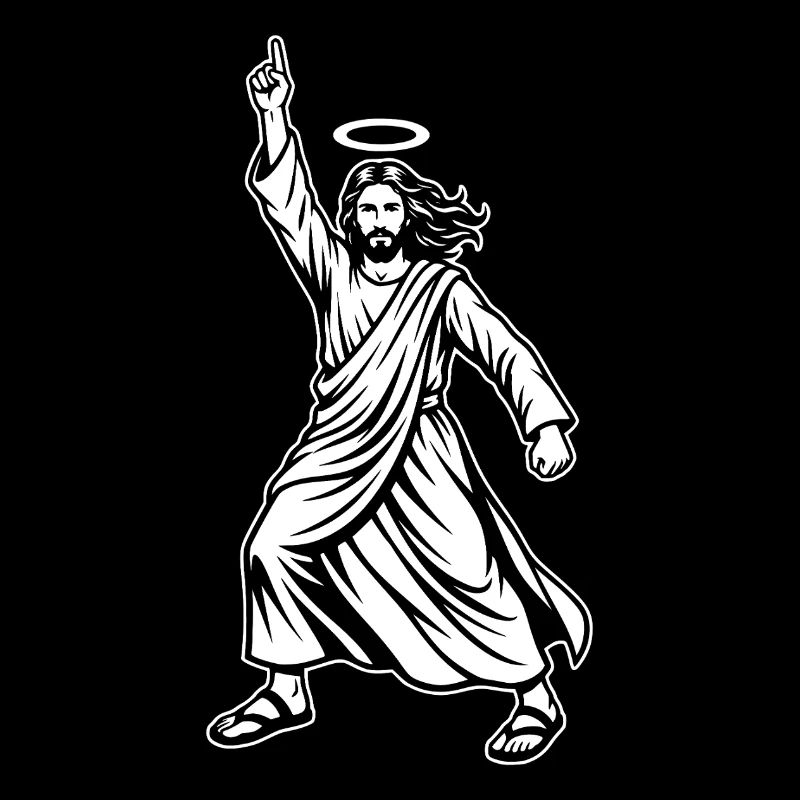 Dancing Jesus - Mème disco drôle