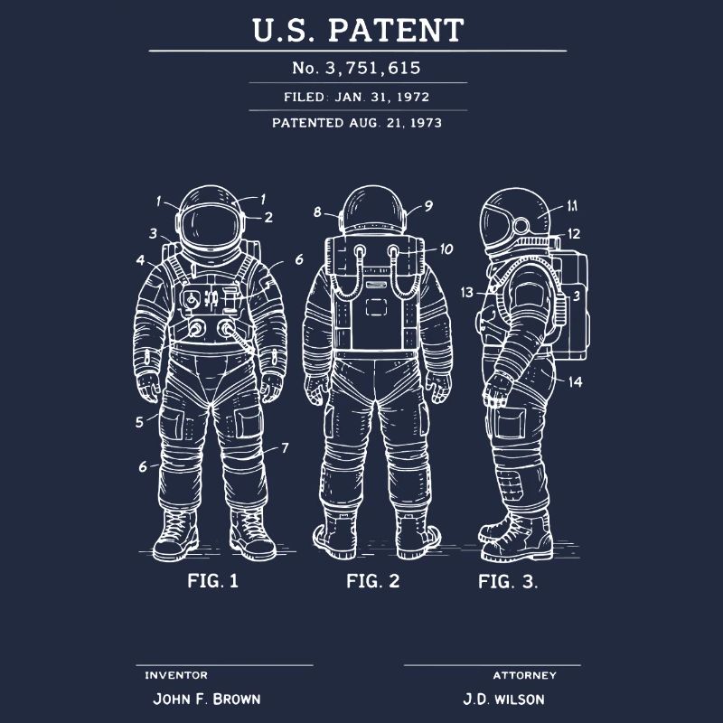 Costume rétro breveté d’astronaute