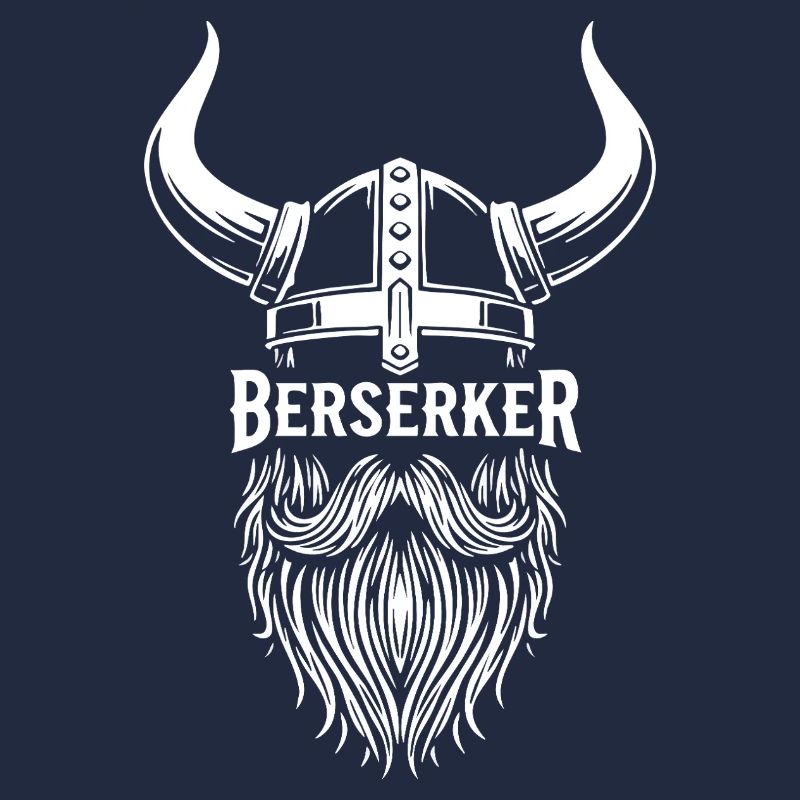 Wikinger-Berserker-Hornhelm-Bart-Maskottchen