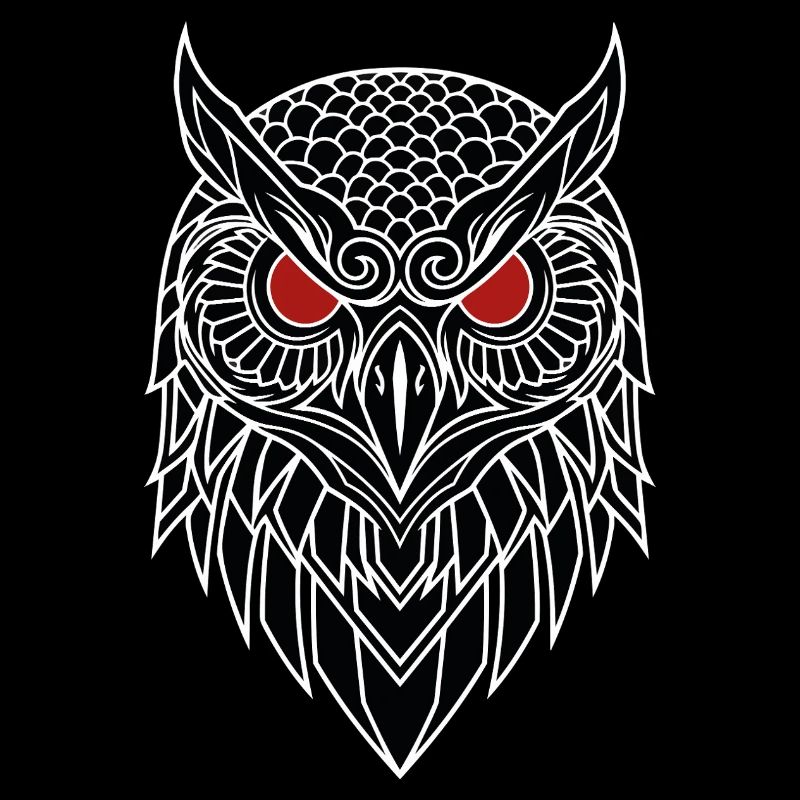 Eagle Owl Red Eye Totem