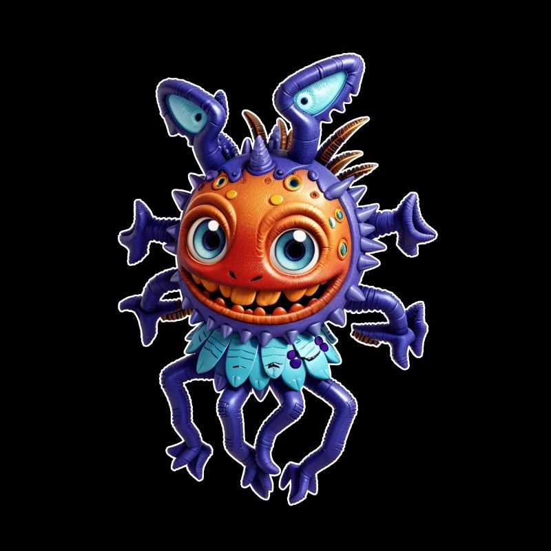 Purple Alien Fly