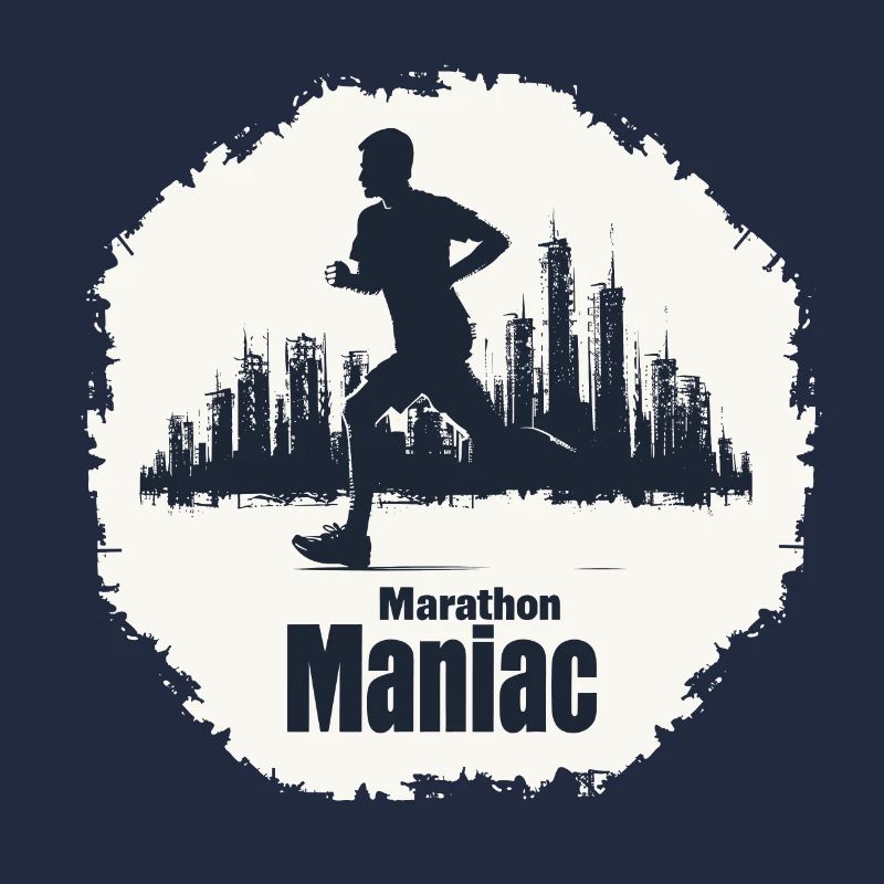 Coureur de marathon urbain