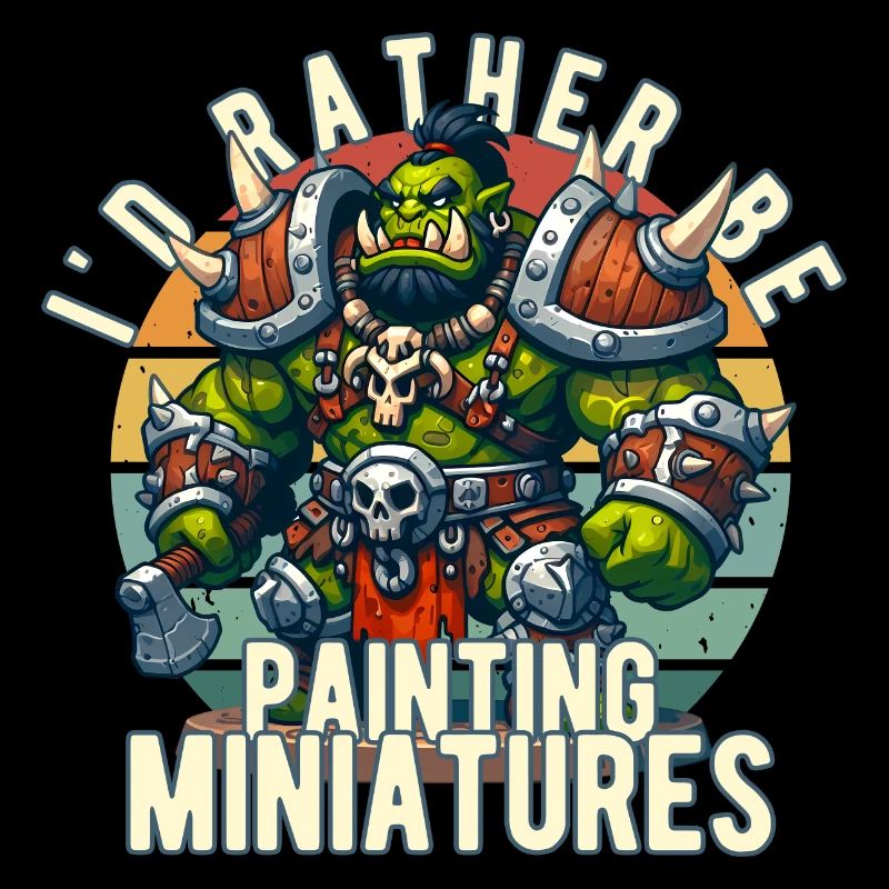 I'd Rather Be Painting Miniature Fantasy War Table