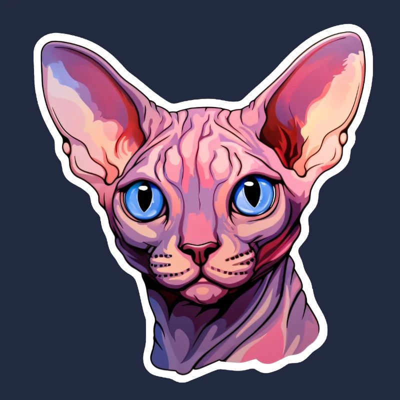 Tête de chat Sphynx