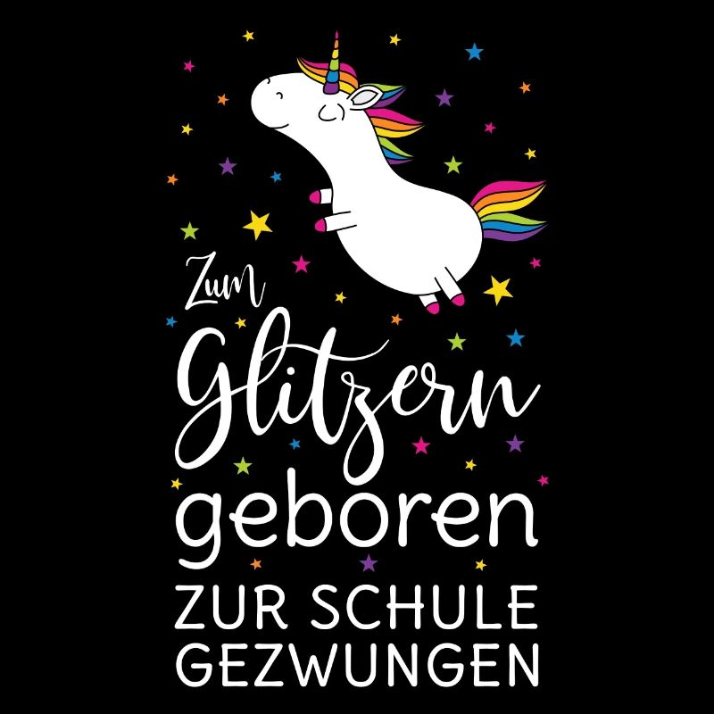 Licorne née de paillettes née à l'école