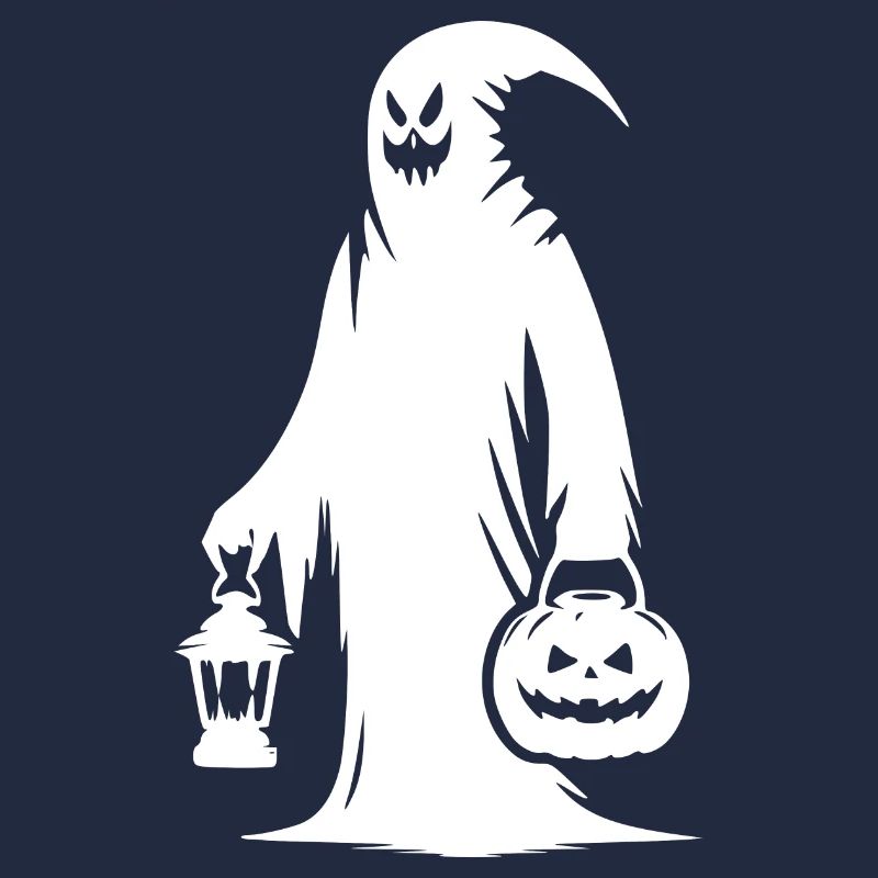 Creepy Funny Masks Ghost with Pumpkin Lantern
