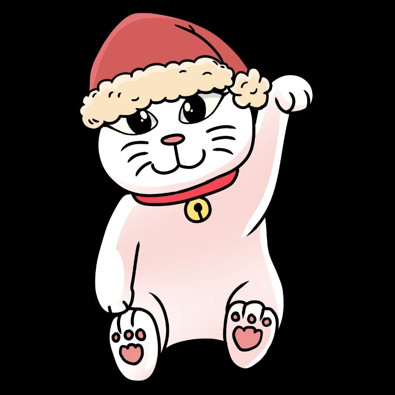 Père Noël Chat Chat Noël Chats Noël