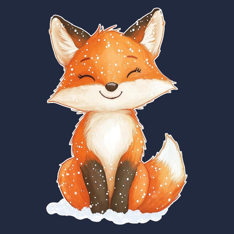 Fox winter motif
