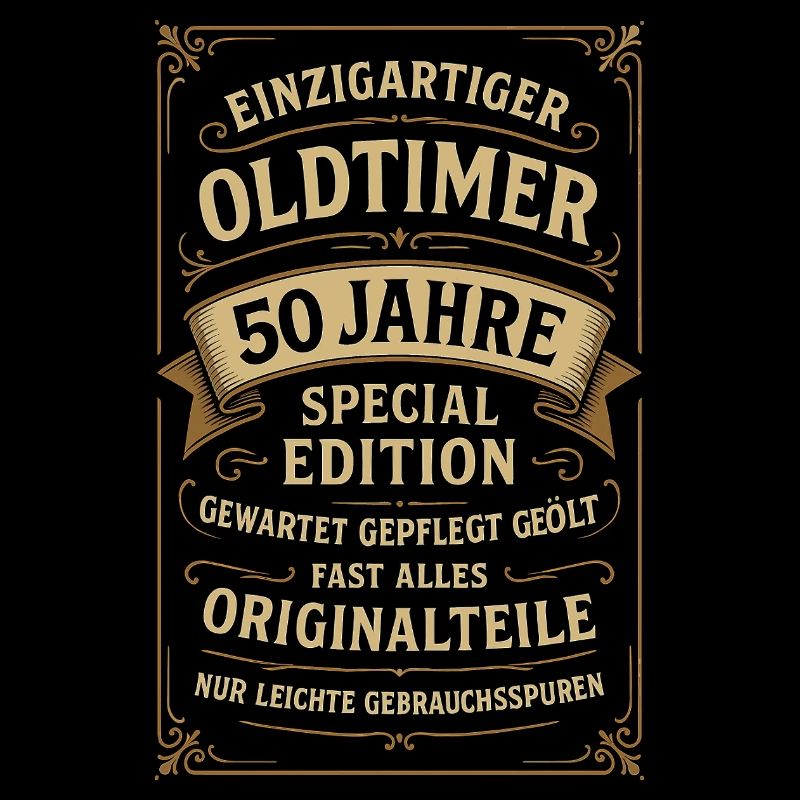 50. Geburtstag 50er 50ter 50 Jahre Oldtimer