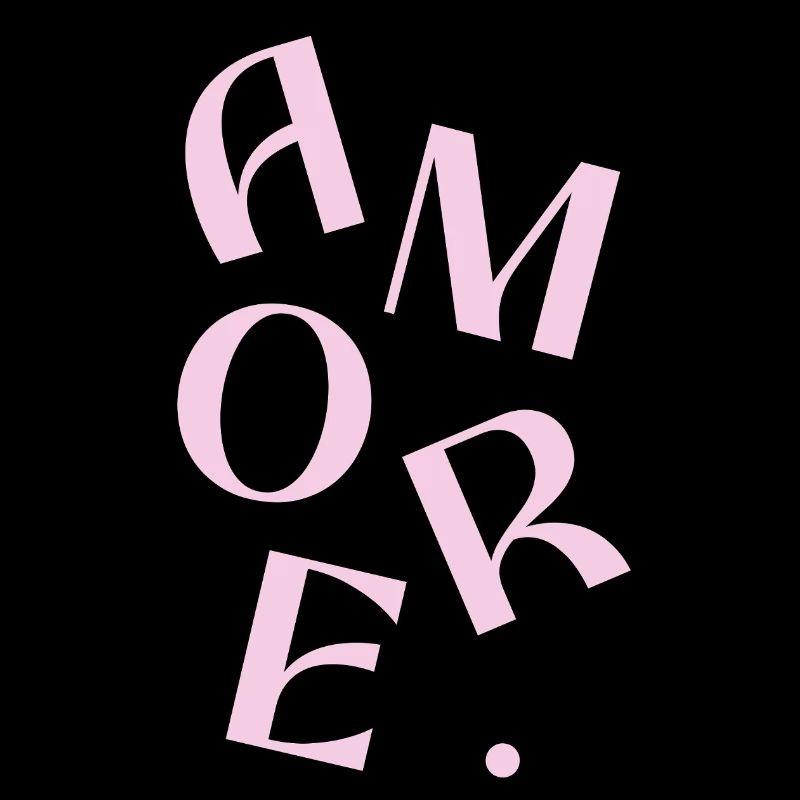 Pink Amore Text Design