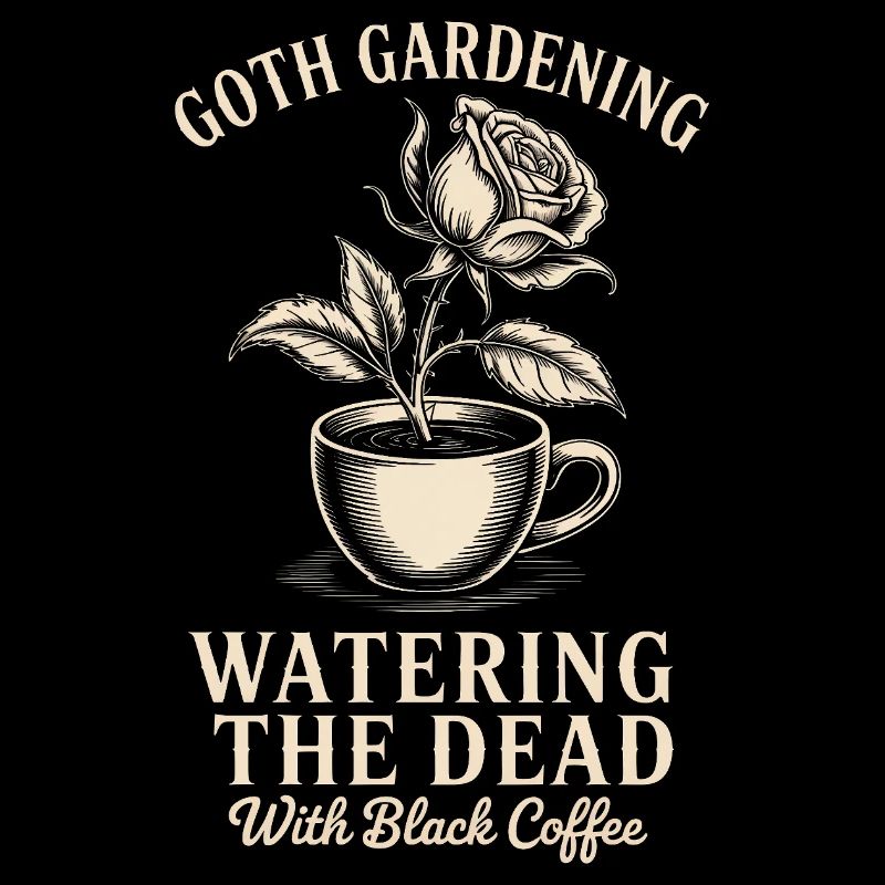 Art gothique du café de jardin