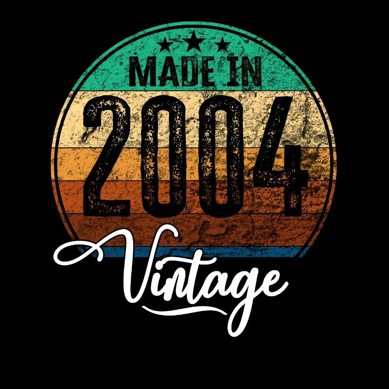 Millésime Fabriqué en 2004 Année de naissance 2004 Anniversaire
