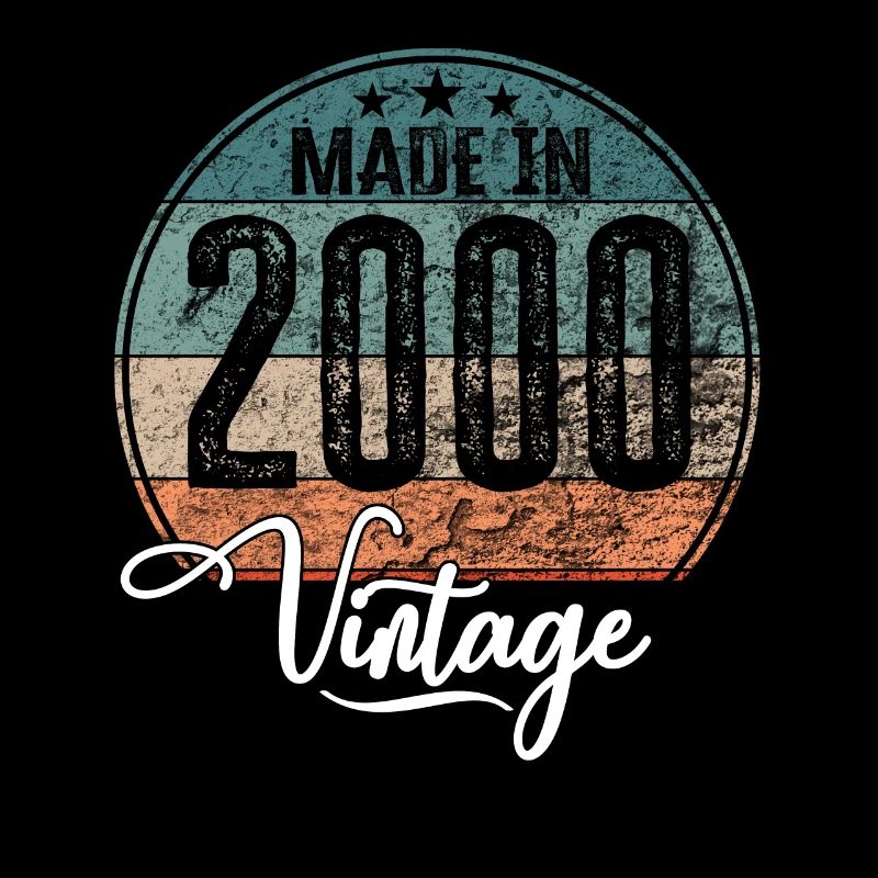 Vintage Made in 2000 Geburtsjahr 2000 Geburtstag
