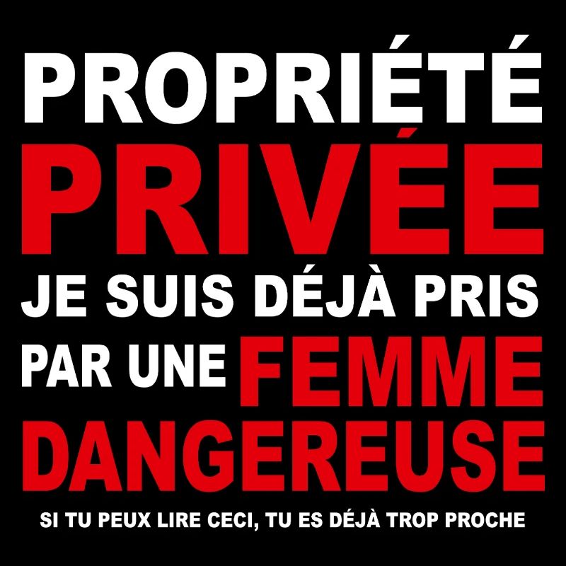 Propriété privée idée cadeau amoureux couple
