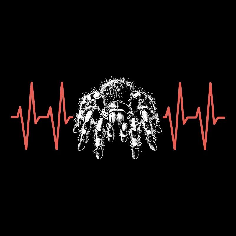 Vogelspinne Tarantel mit Herzlinie