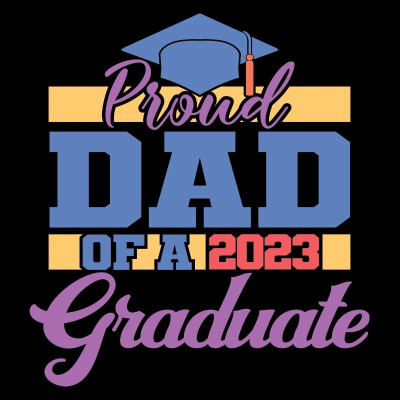 Stolzer Vater eines 2023 Graduate Graduation For Men