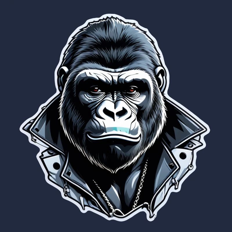 Gorilla with Gold Chain