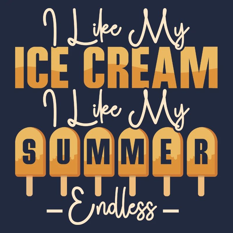 J’aime ma boule de cornet de crème glacée d’été