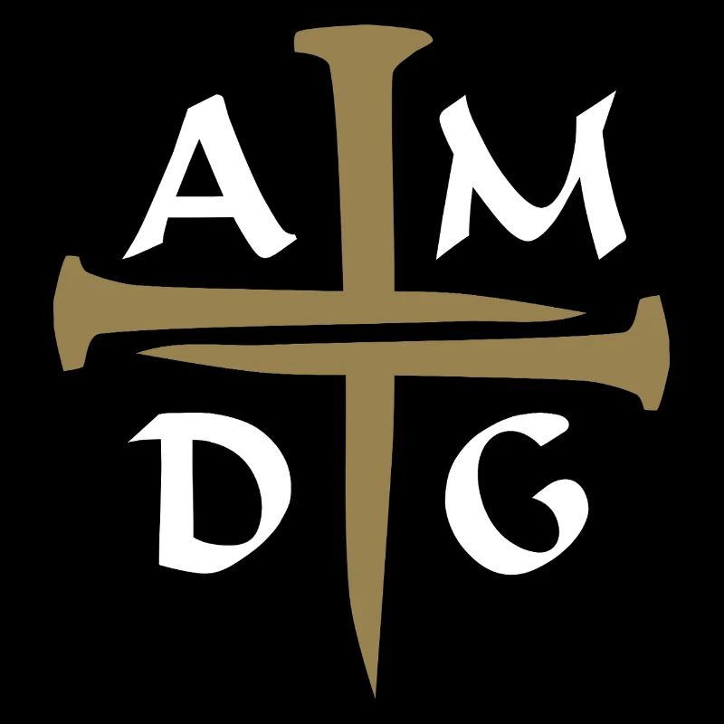 Trois clous croisés AMDG