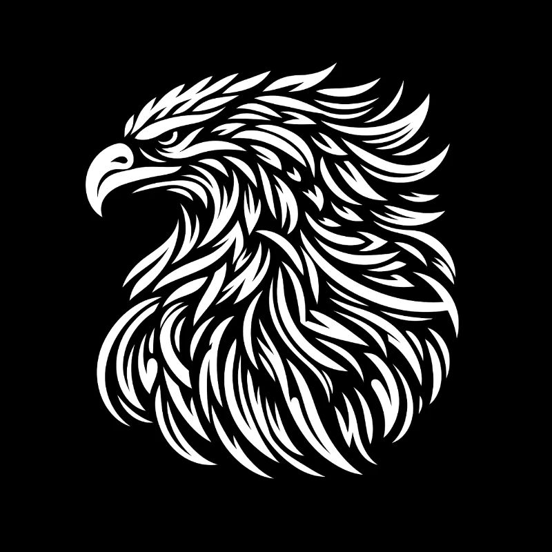 Tête d'aigle tatouage
