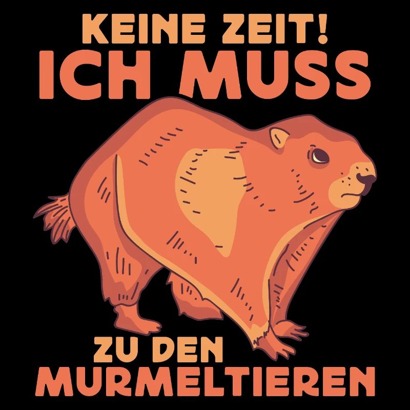 Pas le temps! Je dois aller à l’animal marmotte