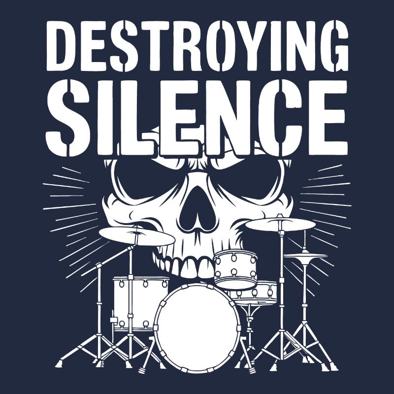 Drums Drummer Destroy Silence Rockband