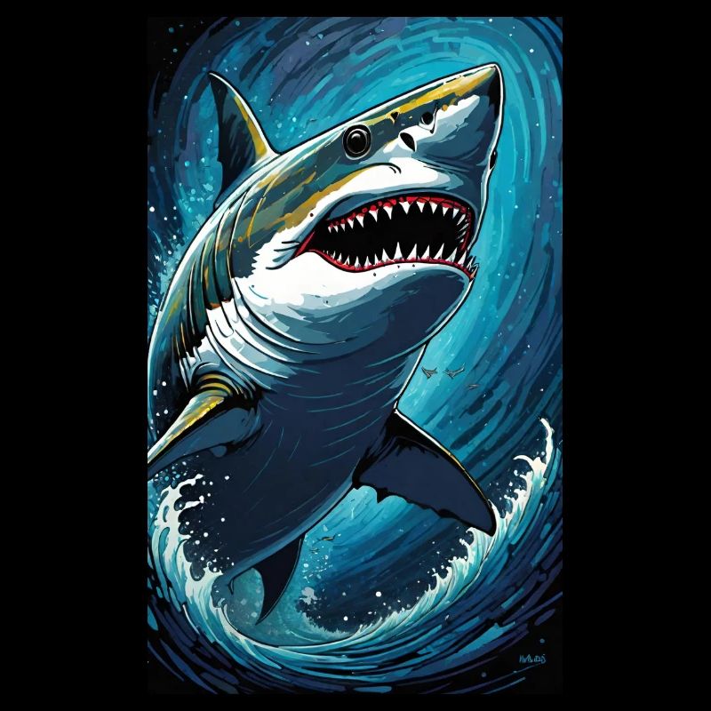 Requin | Grand requin blanc | Créature marine | Poisson