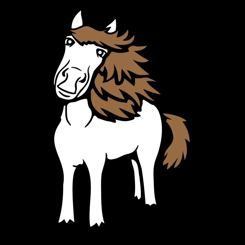 Pferd Süß Pony Fohlen Pferdemädchen Niedlich Comic