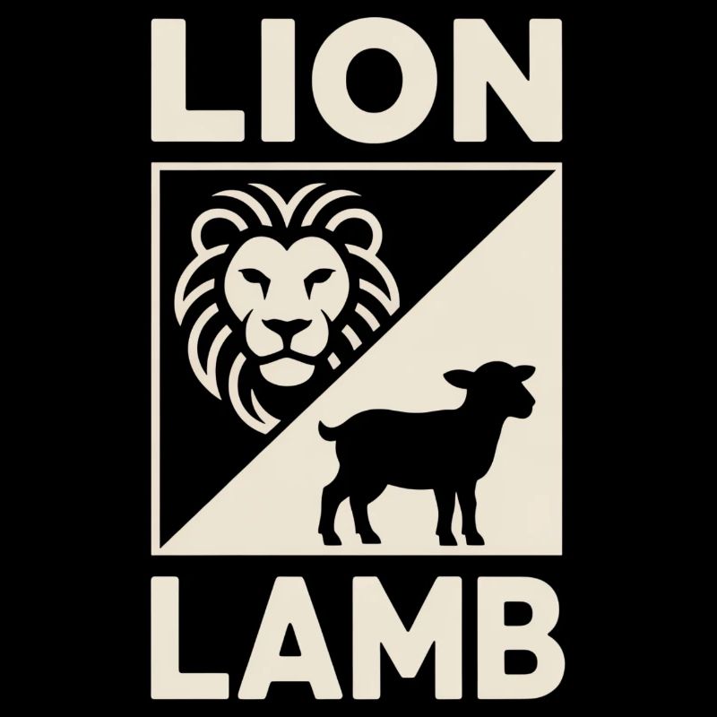 Christlich Lion Lamb Löwe und Lamm Symbol