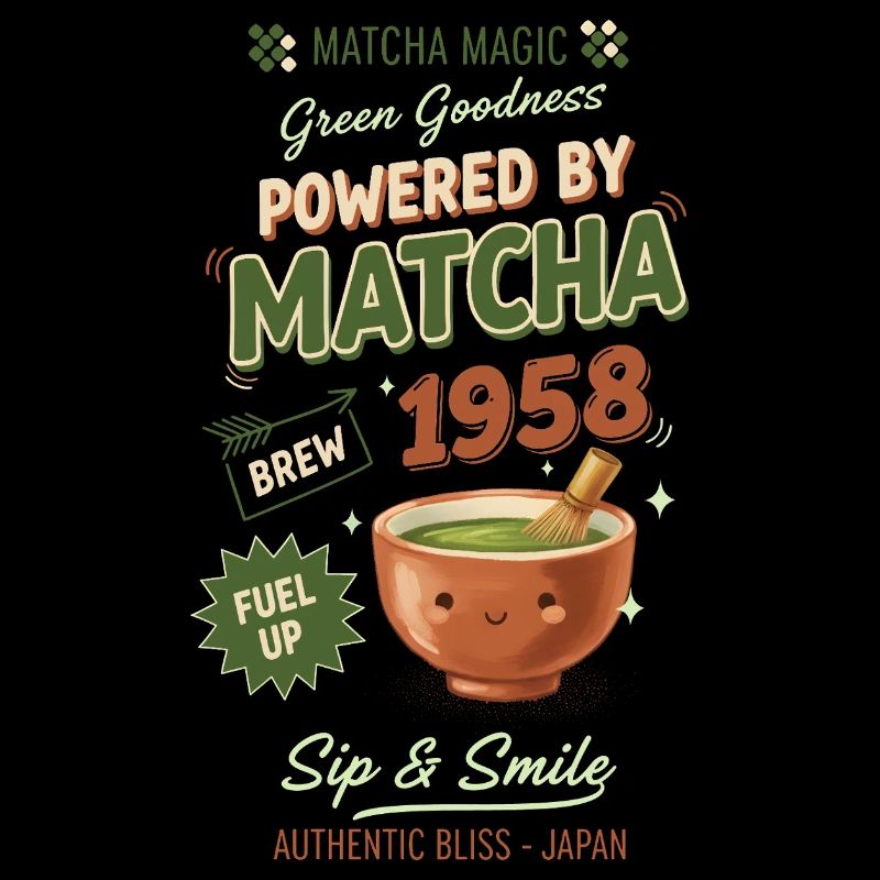 Propulsé par Matcha Thé Vert Magique Matcha 1958