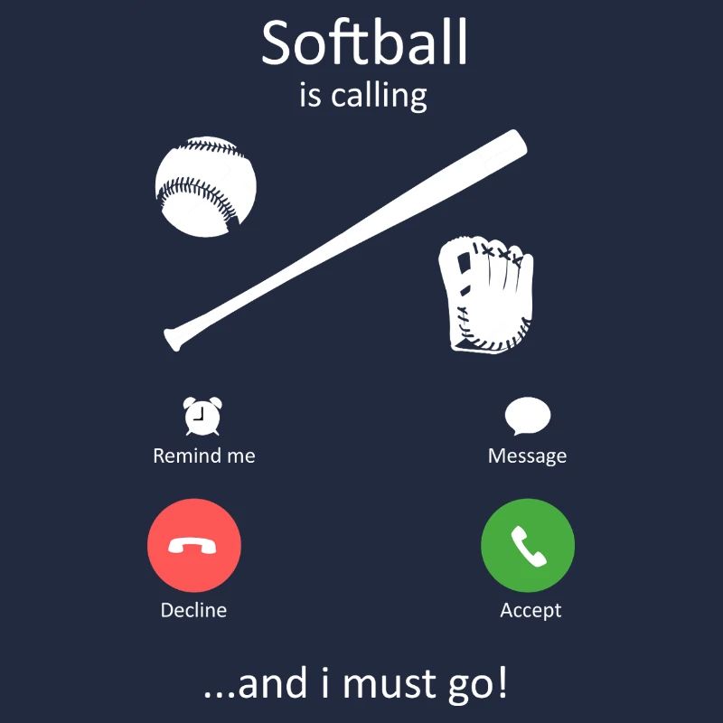 Softball ruft seltsames Handy-Screen-Design