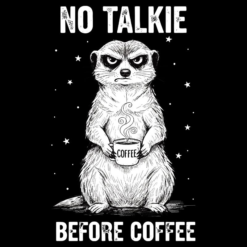 Pas de conversation devant un suricate amateur de café