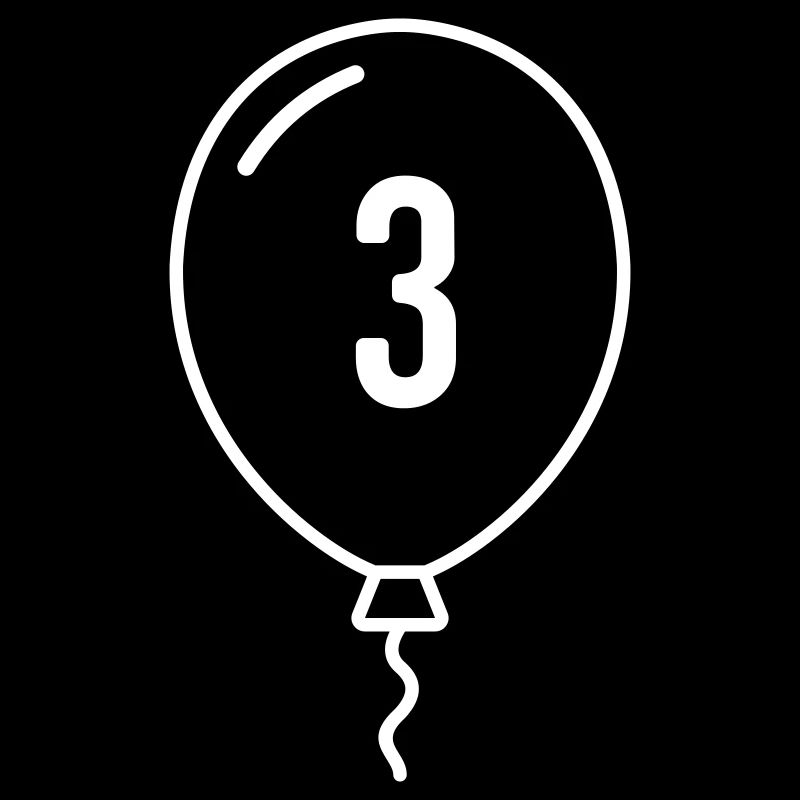 Ballon numéro 3 – Conception d’anniversaire et de fête