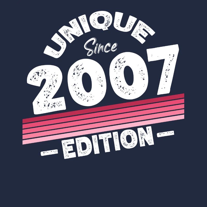 Unique seit 2007 Edition Geburtstag Vintage 2007