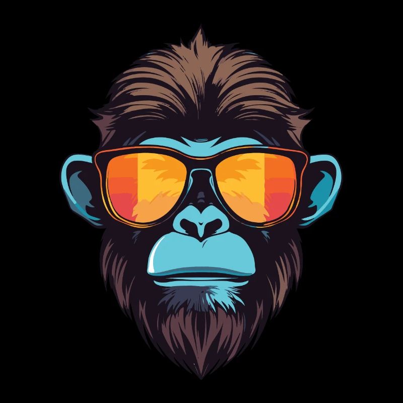 Affe Kopf Cool