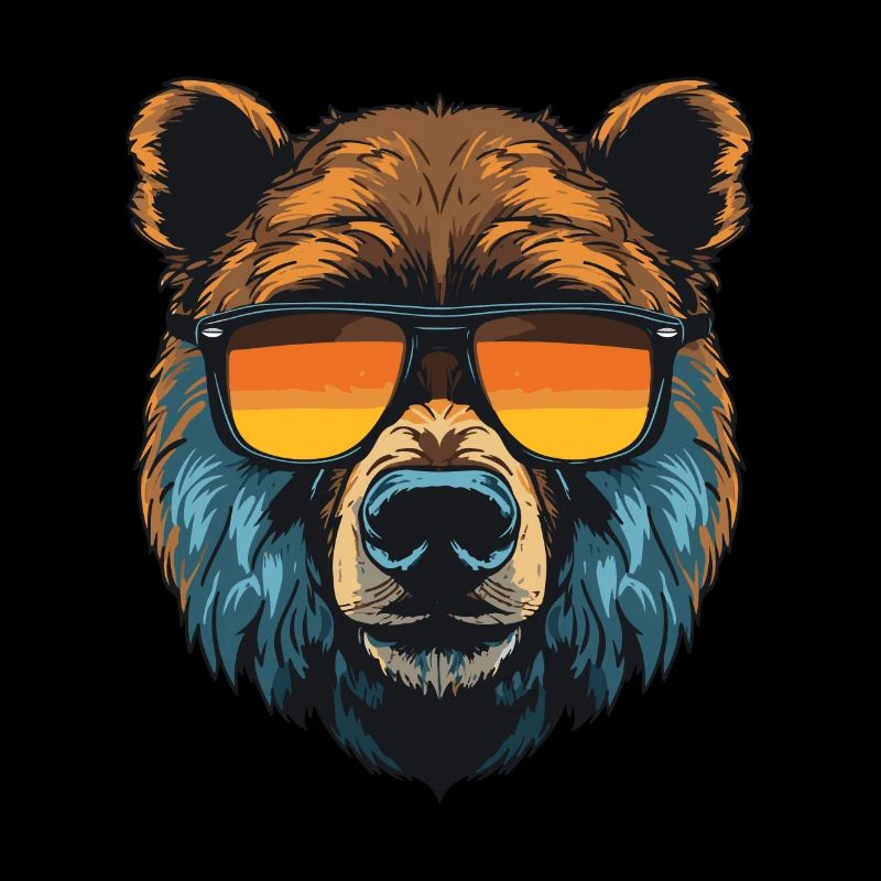 Bär Kopf Cool