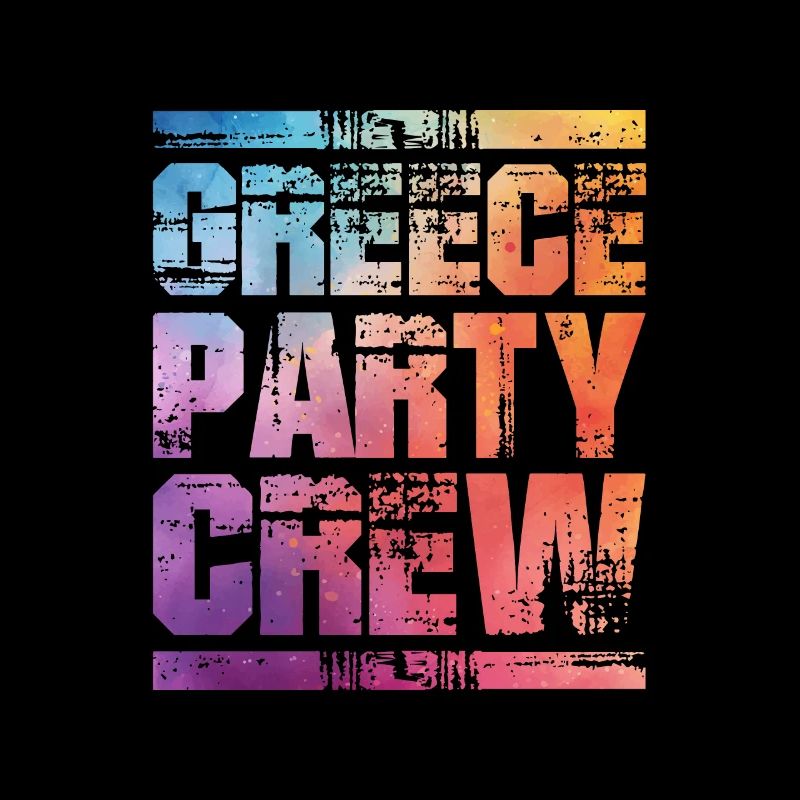 Greece Party Crew Colorful